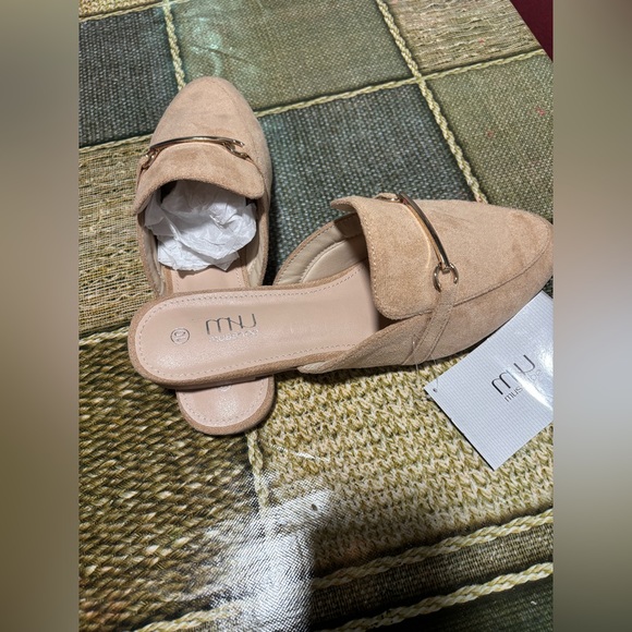 Musshoe Beige Suede Slip-On Loafers - Picture 4 of 7